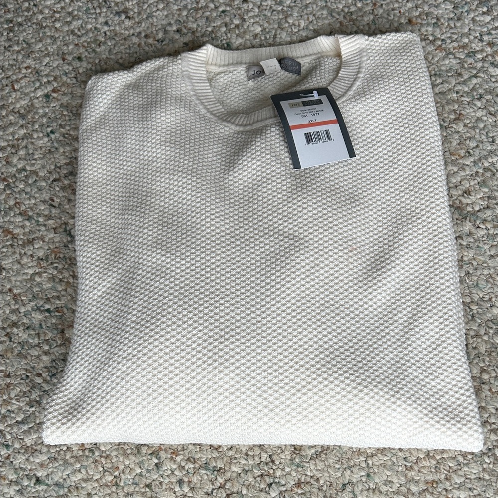 Joseph Abboud Men's Off-White Crewneck Sweater